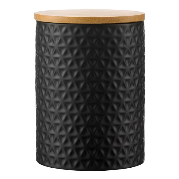 Банка для хранения керамическая Farah, 900 мл, черная, Liberty Jones