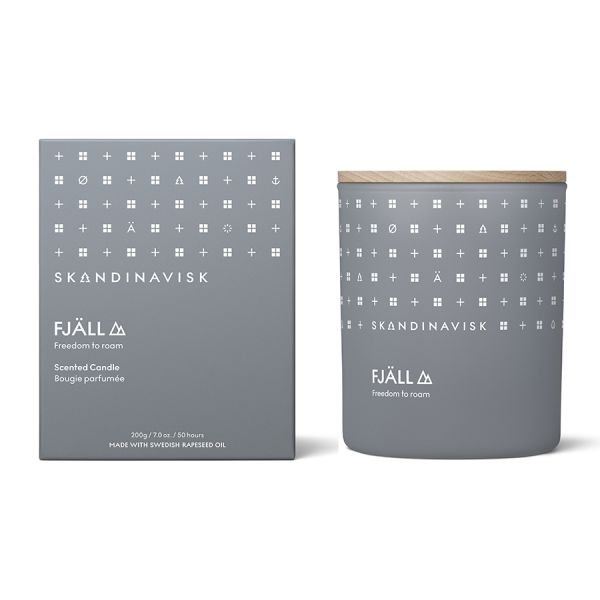 Свеча ароматическая FJALL с крышкой, 200 г, S K A N D I N A V I S K