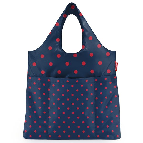 Сумка складная Mini maxi shopper plus mixed dots red, Reisenthel