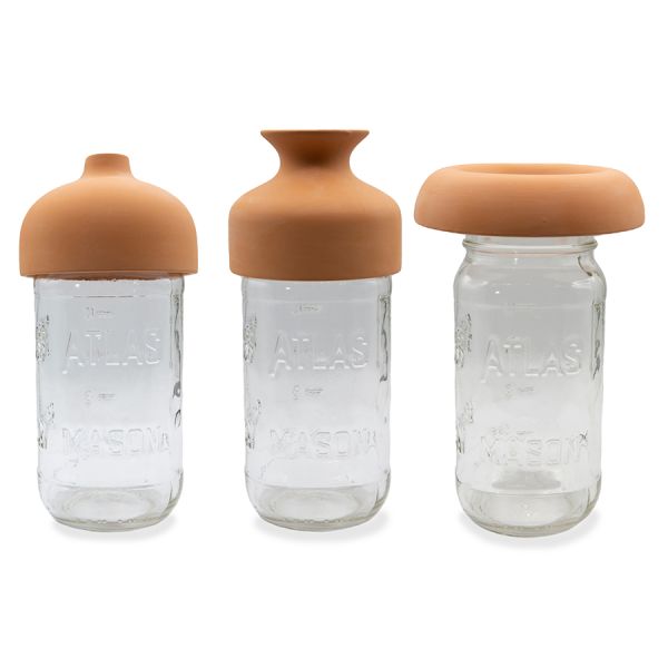 Набор насадок для ваз 3 шт, глина, Kikkerland