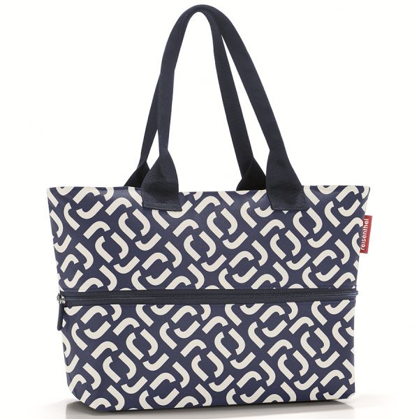 Сумка Shopper E1 signature navy, Reisenthel