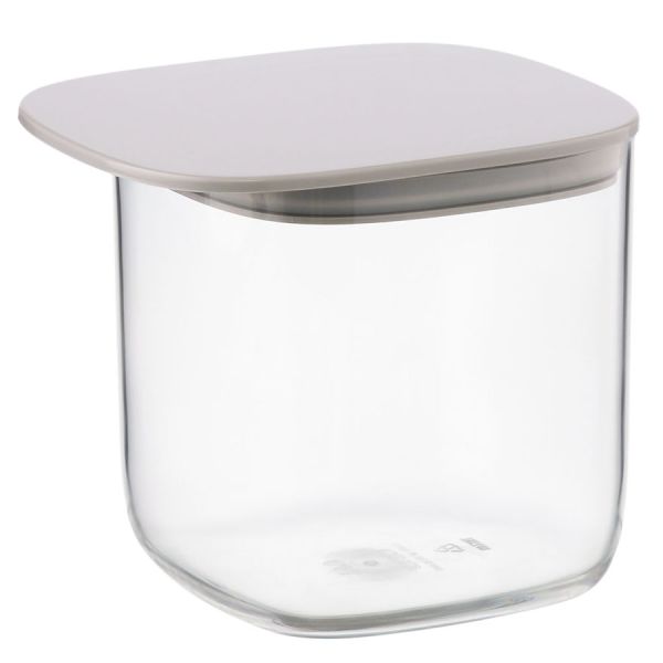 Контейнер для хранения с плоской крышкой, 600 мл, серый, Qualy