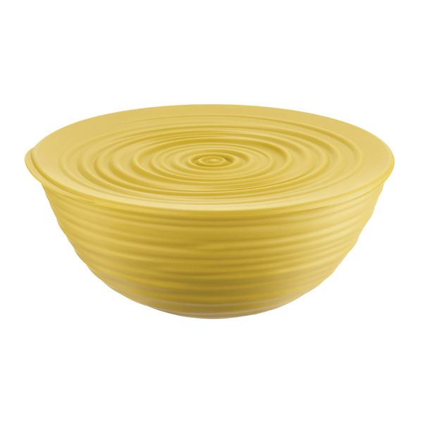 Миска с крышкой Tierra, 25 см, желтая, Guzzini