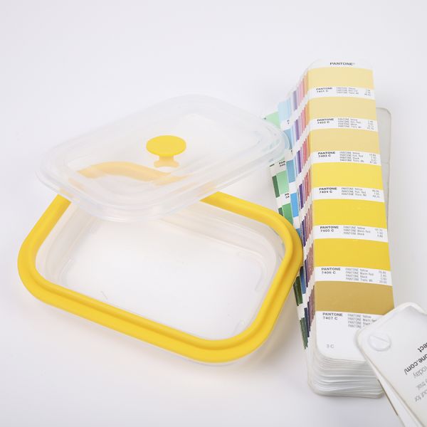Контейнер для переноски и хранения силиконовый прямоугольный складной Silikobox, 600 мл, желтый, Smart Solutions