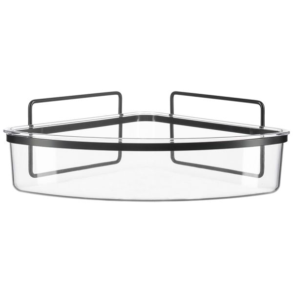 Полка для душа настенная угловая Siv, черная, Bergenson Bjorn Bath