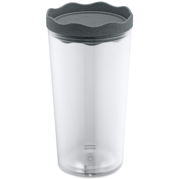 Банка для сыпучих продуктов Prince, Organic, 1 л, темно-серая, Koziol