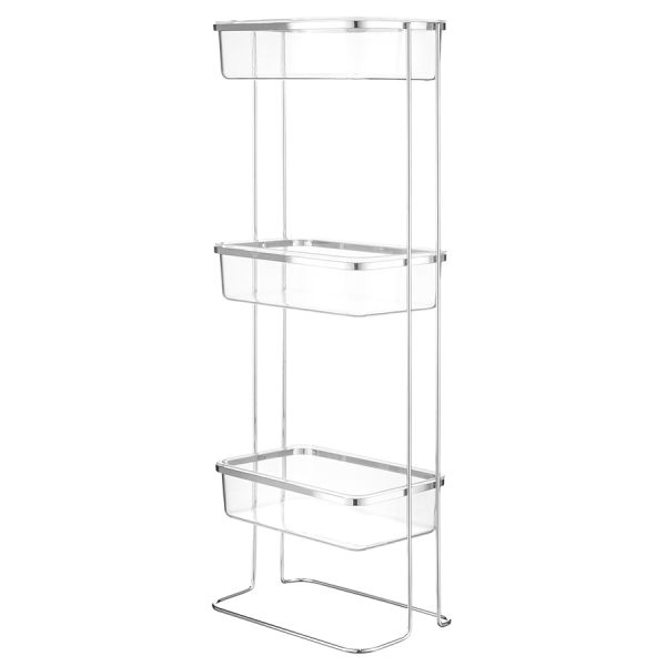 Полка напольная трехъярусная Siv, хром, Bergenson Bjorn Bath