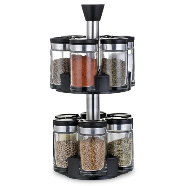 Набор из 12 банок для специй с подставкой Scented Jar, 100 мл, Smart Solutions