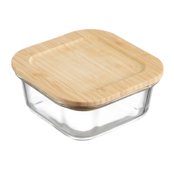 Контейнер для запекания и хранения Smart Solutions с крышкой из бамбука, 520 мл, Smart Solutions