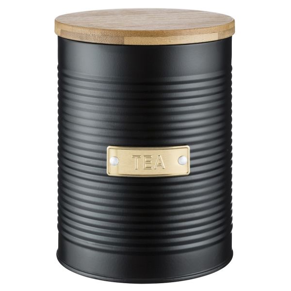 Емкость для хранения чая Otto черная 1,4 л, TYPHOON