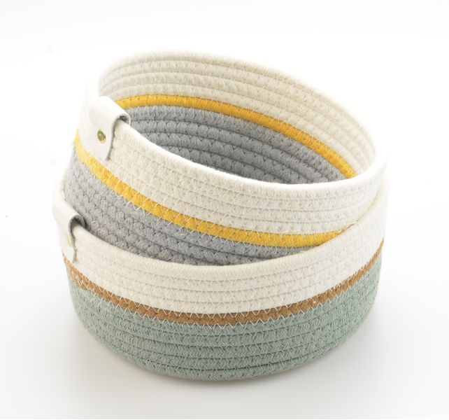 Корзина для хранения Lucy 21х10 см, бежевая/оливковая, Bergenson Bjorn, изображение 2