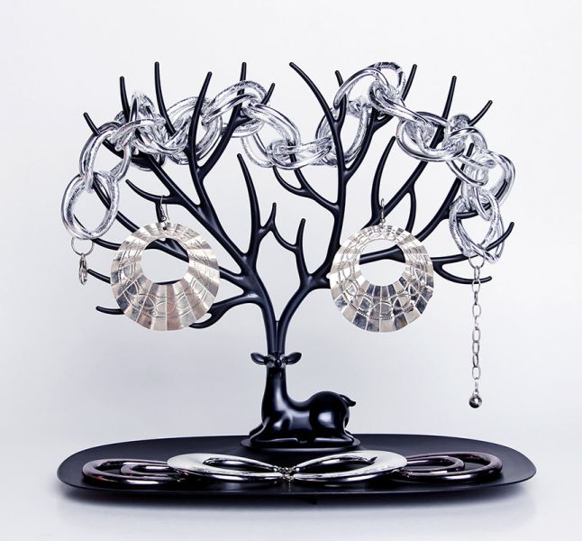 Декоративный органайзер для украшений Deer малый черный, Qualy, изображение 5