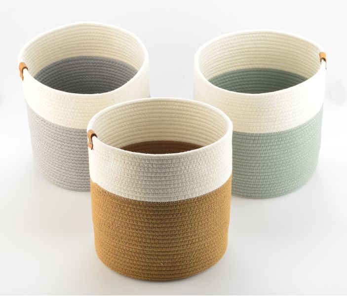 Корзина для хранения Ciary, 30х30 см, бежевая/серая, Bergenson Bjorn, изображение 2