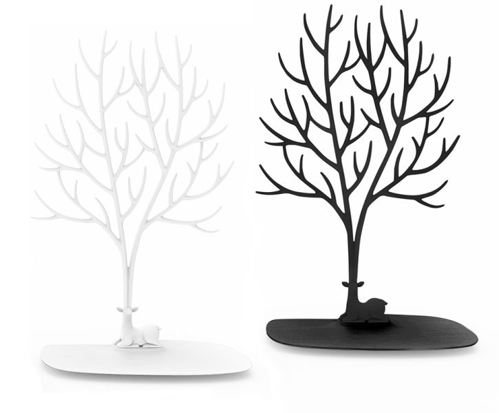 Декоративный органайзер для украшений Deer большой белый, Qualy, изображение 5