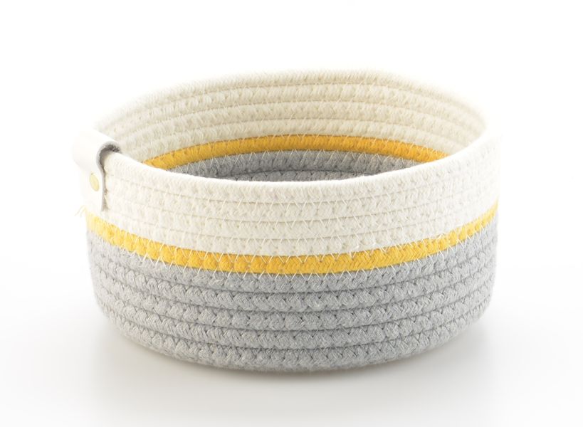 Корзина для хранения Lucy 21х10 см, бежевая/серая, Bergenson Bjorn