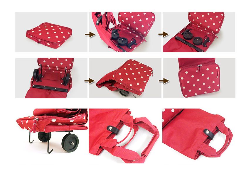 Сумка на колесиках Foldabletrolley black, Reisenthel, изображение 5