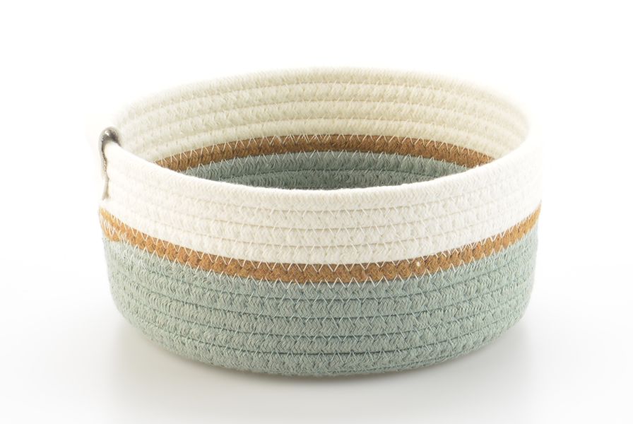 Корзина для хранения Lucy 21х10 см, бежевая/оливковая, Bergenson Bjorn