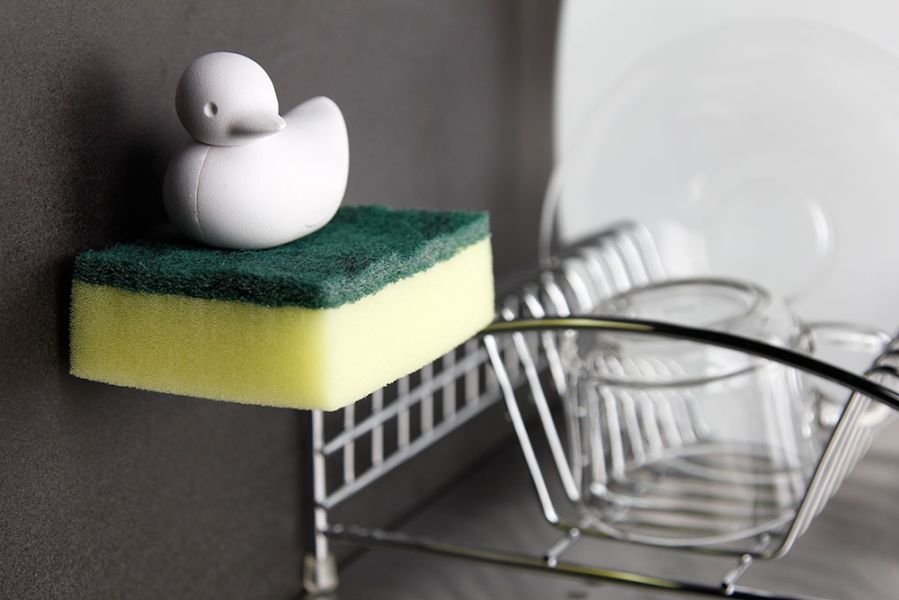 Держатель для губки Duck белый, Qualy, изображение 3