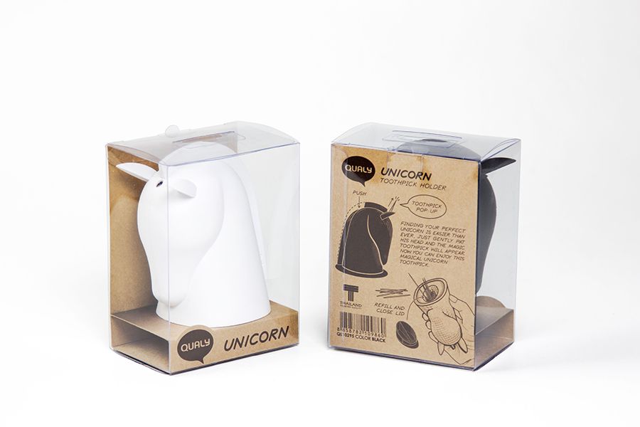 Держатель для зубочисток Unicorn, белый, Qualy, изображение 6