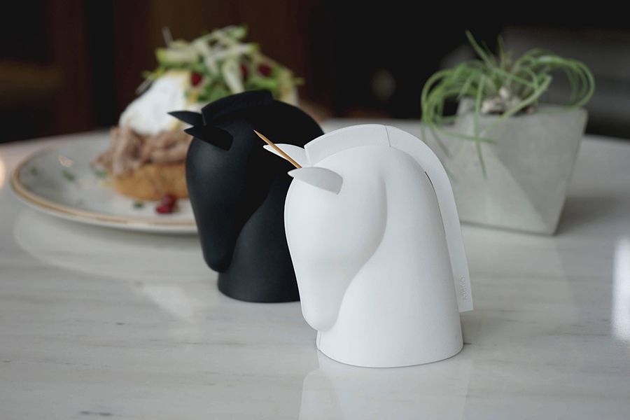 Держатель для зубочисток Unicorn, белый, Qualy, изображение 3