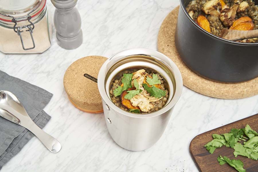 Ланч-бокс для горячего Thermo-pot, 550 мл, Black+Blum, изображение 8