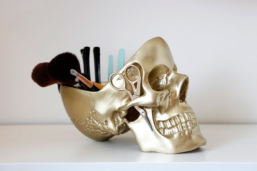 Органайзер для мелочей Skull, золотой, Suck UK, изображение 4