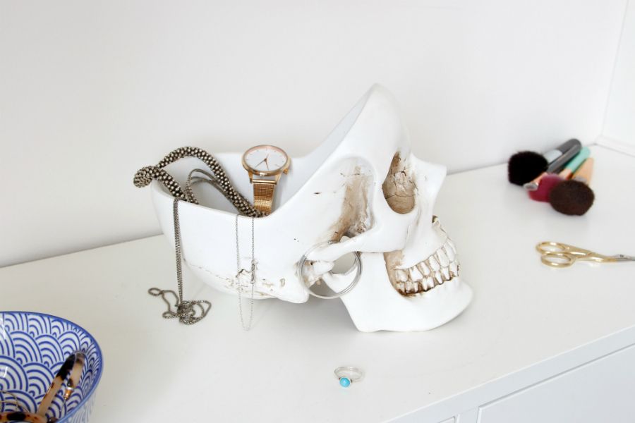 Органайзер для мелочей Skull, белый, Suck UK, изображение 11