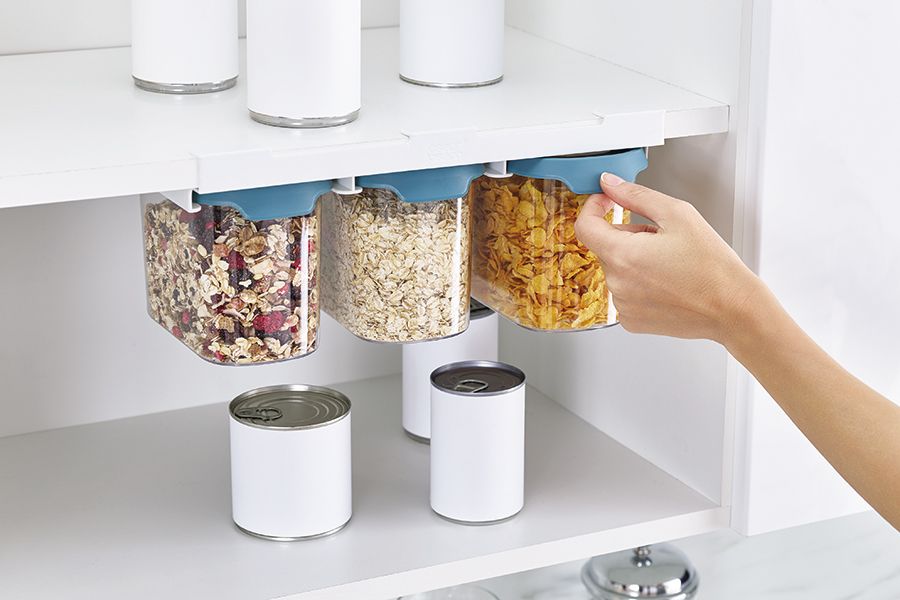 Набор из 3 подвесных контейнеров для хранения CupboardStore 1,3 л темный опал, Joseph Joseph, изображение 7