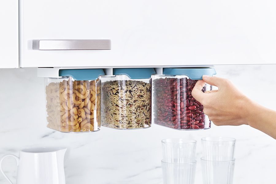 Набор из 3 подвесных контейнеров для хранения CupboardStore 1,3 л темный опал, Joseph Joseph, изображение 8