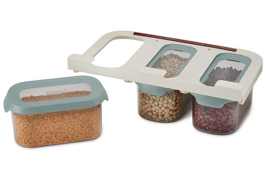 Набор из 3 подвесных контейнеров для хранения CupboardStore 900 мл светлый опал, Joseph Joseph, изображение 3