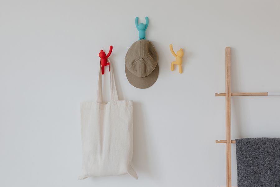 Вешалки-крючки Buddy 3 шт. разноцветные яркие, Umbra, изображение 4