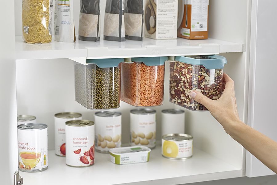 Набор из 3 подвесных контейнеров для хранения CupboardStore 1,3 л темный опал, Joseph Joseph, изображение 9