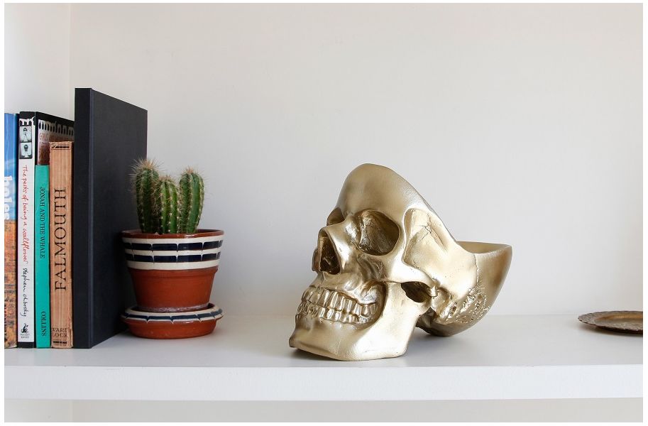 Органайзер для мелочей Skull, золотой, Suck UK, изображение 3